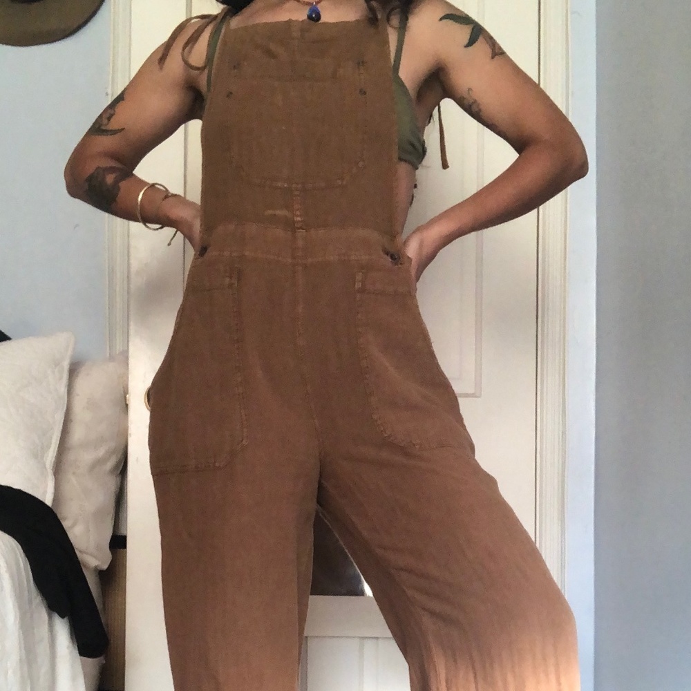 Free People Natural Sights Overalls